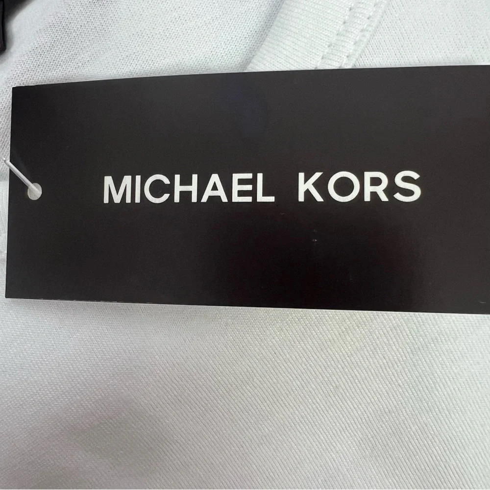 NWT Michael Kors Men’s Crew Neck Shirt Sz Medium Multi Colors Short Sleeves - Picture 7 of 12